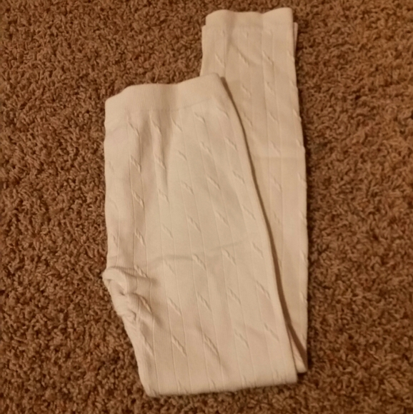 🌼Girls Cream Leggings - Picture 1 of 2